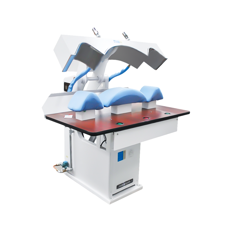 Pressa a vapore per colletti e maniche completamente automatica